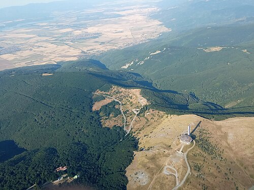 Parcul Natural Bălgarka: Blick auf den Gipfel des Chadschi Dimitar