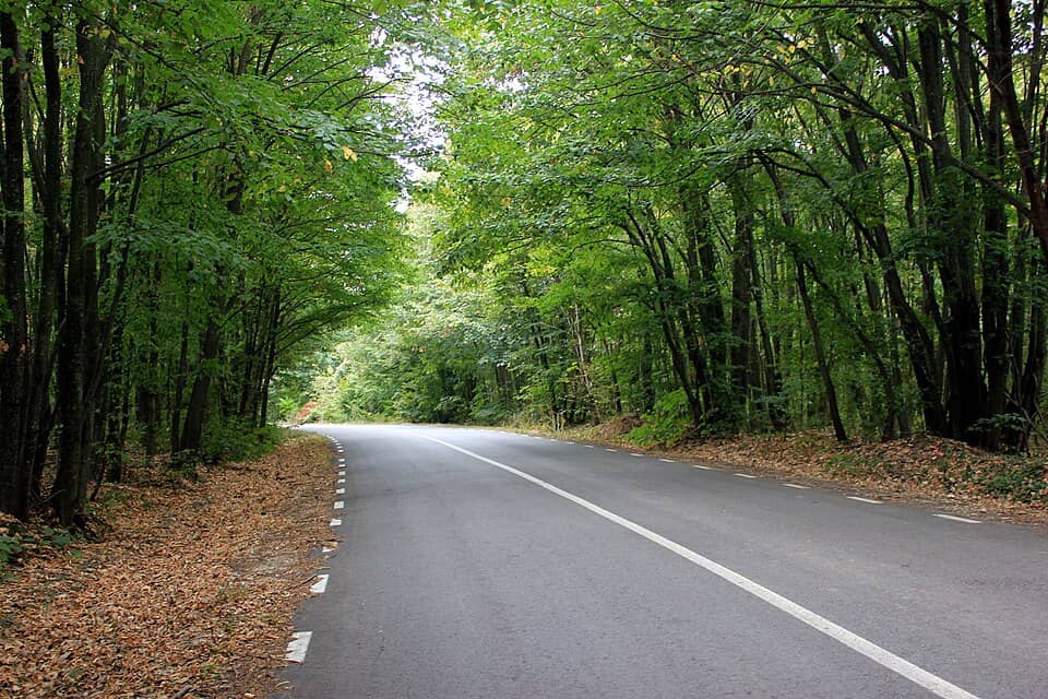 Munții Măcinului: Macin Mountains Road 222A